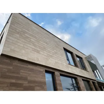White travertine tiles
